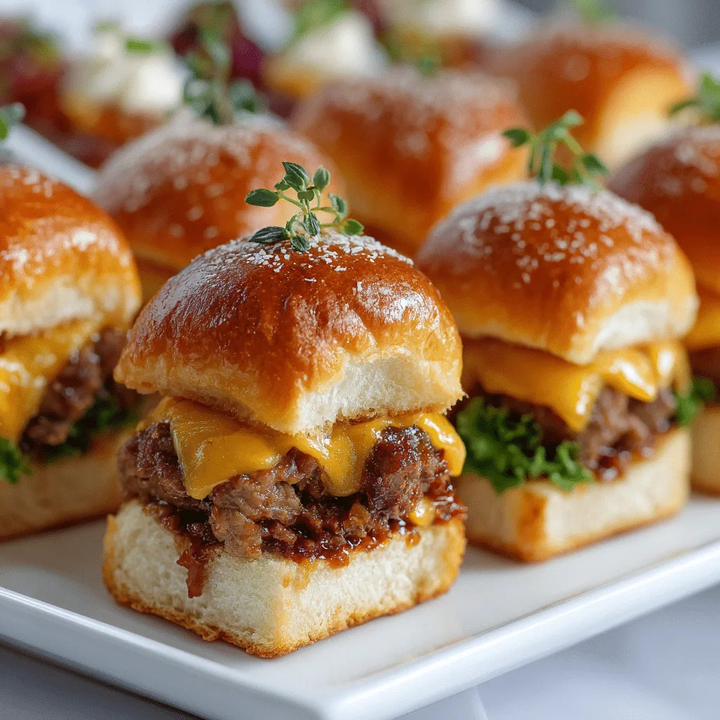 Mini Cheeseburger Sliders that wow every crowd. Juicy, cheesy, and easy. Get the recipe and bake a batch tonight!