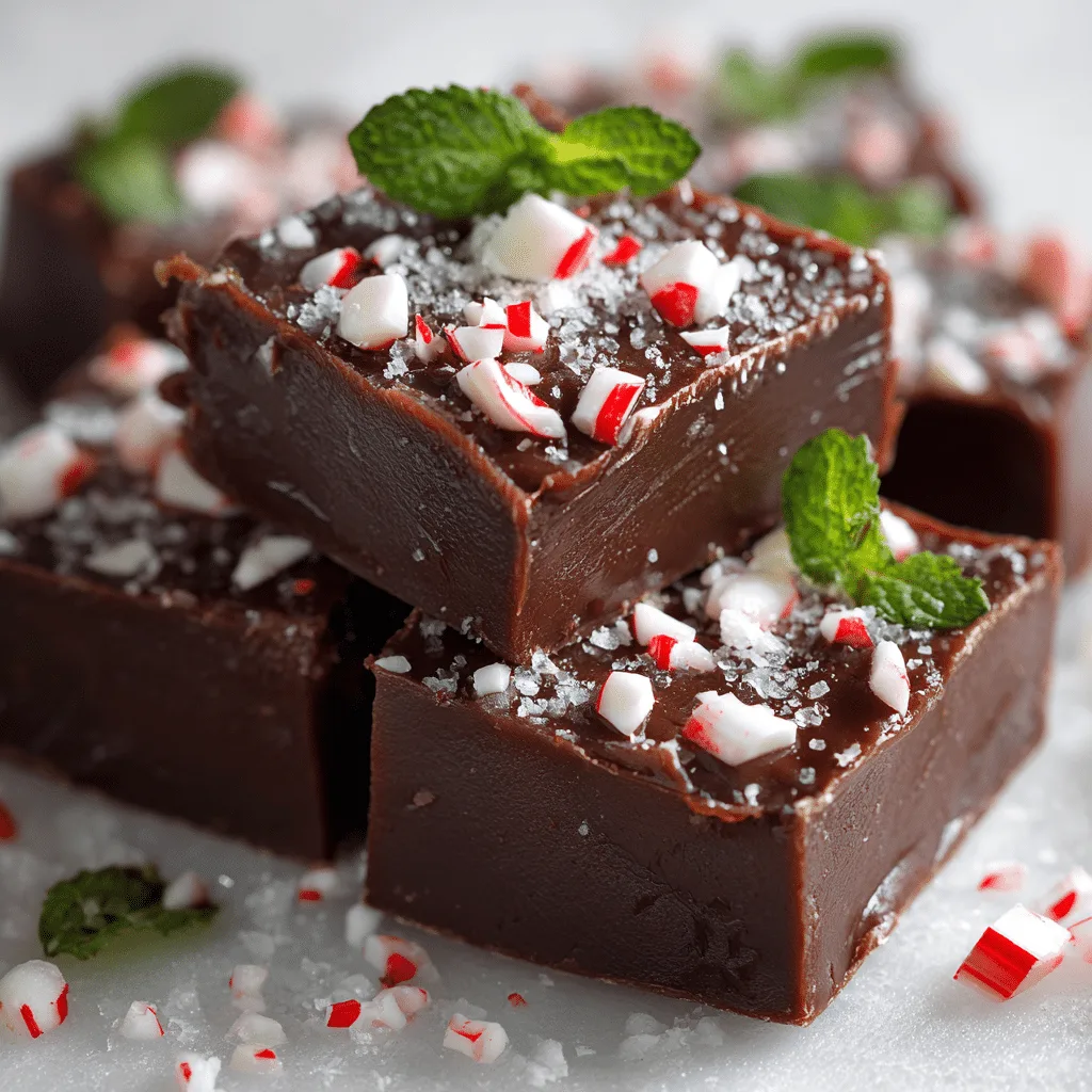 Chocolate Peppermint Fudge is ultra-creamy and festive. Make this easy holiday fudge tonight—no thermometer! Get the recipe and share the joy.