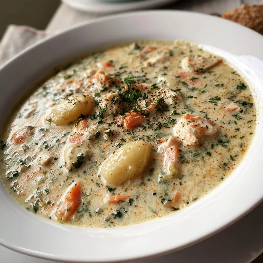 Creamy Chicken Gnocchi Soup