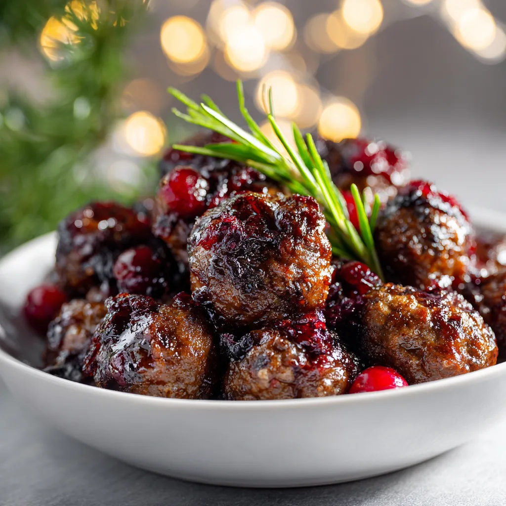 Holiday Cranberry Meatballs