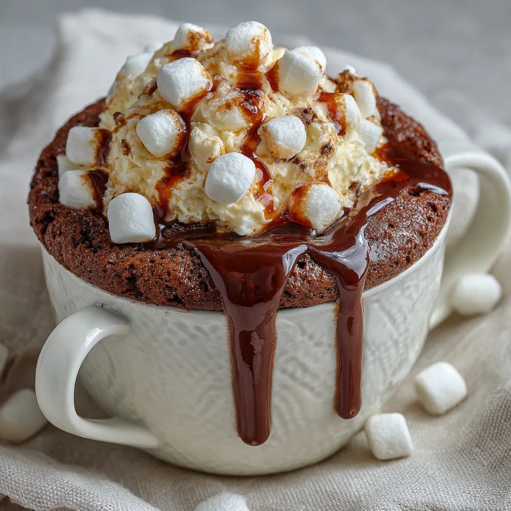 Hot Cocoa Mug Cake is the tiny, magical dessert I make when a chocolate craving hits and the couch is just too cozy to leave