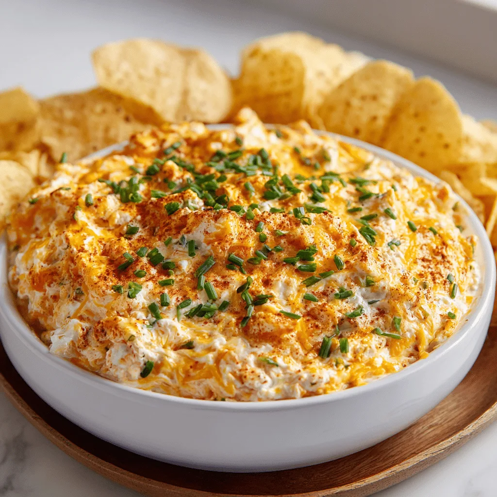 Cheddar Ranch Crack Dip is creamy, cheesy, and loaded with bacon