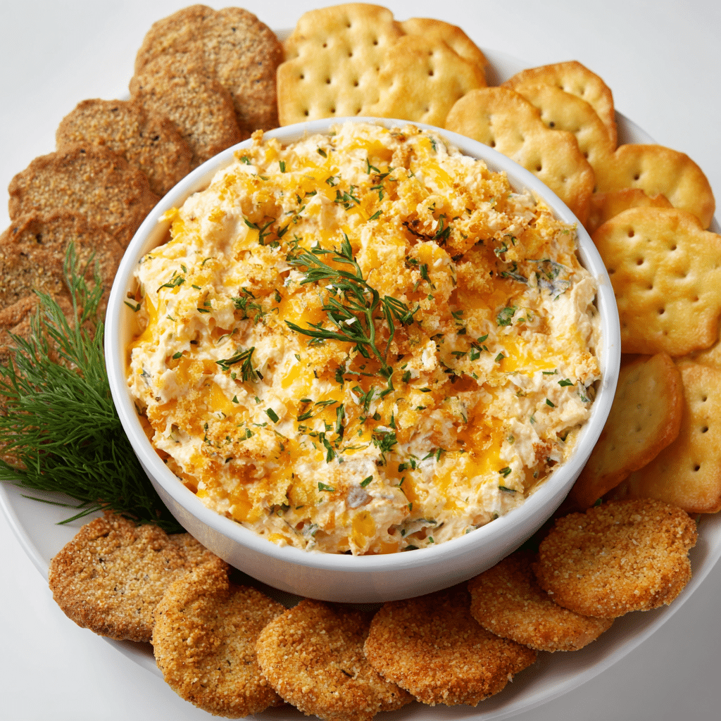 Cheddar Ranch Crack Dip is creamy, cheesy, and loaded with bacon