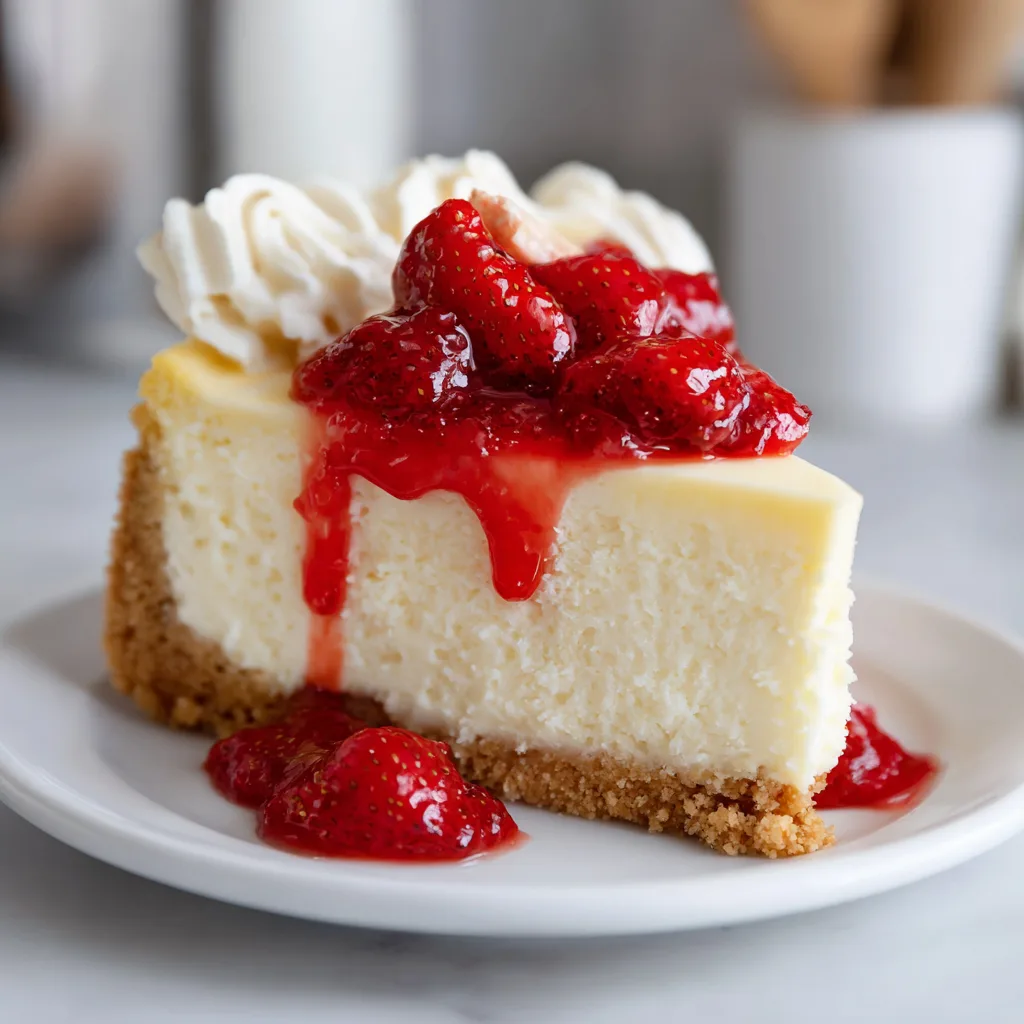 Cheesecake (No-Crack) – Creamy and Comforting