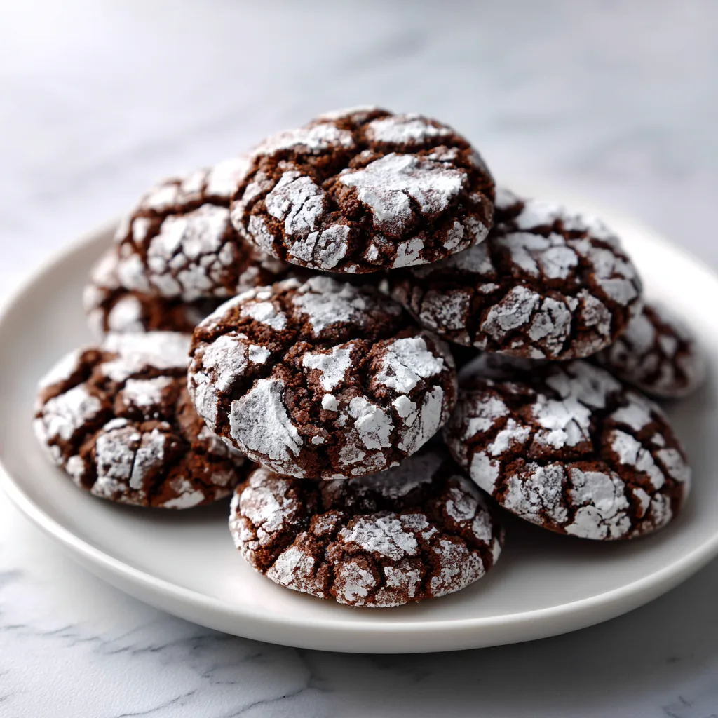 Chocolate Crinkle Cookies