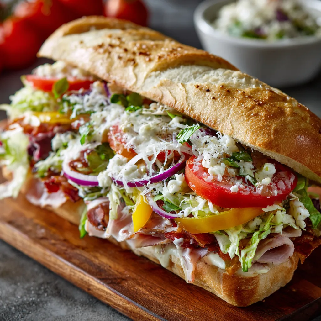 Italian Grinder Salad Sandwich