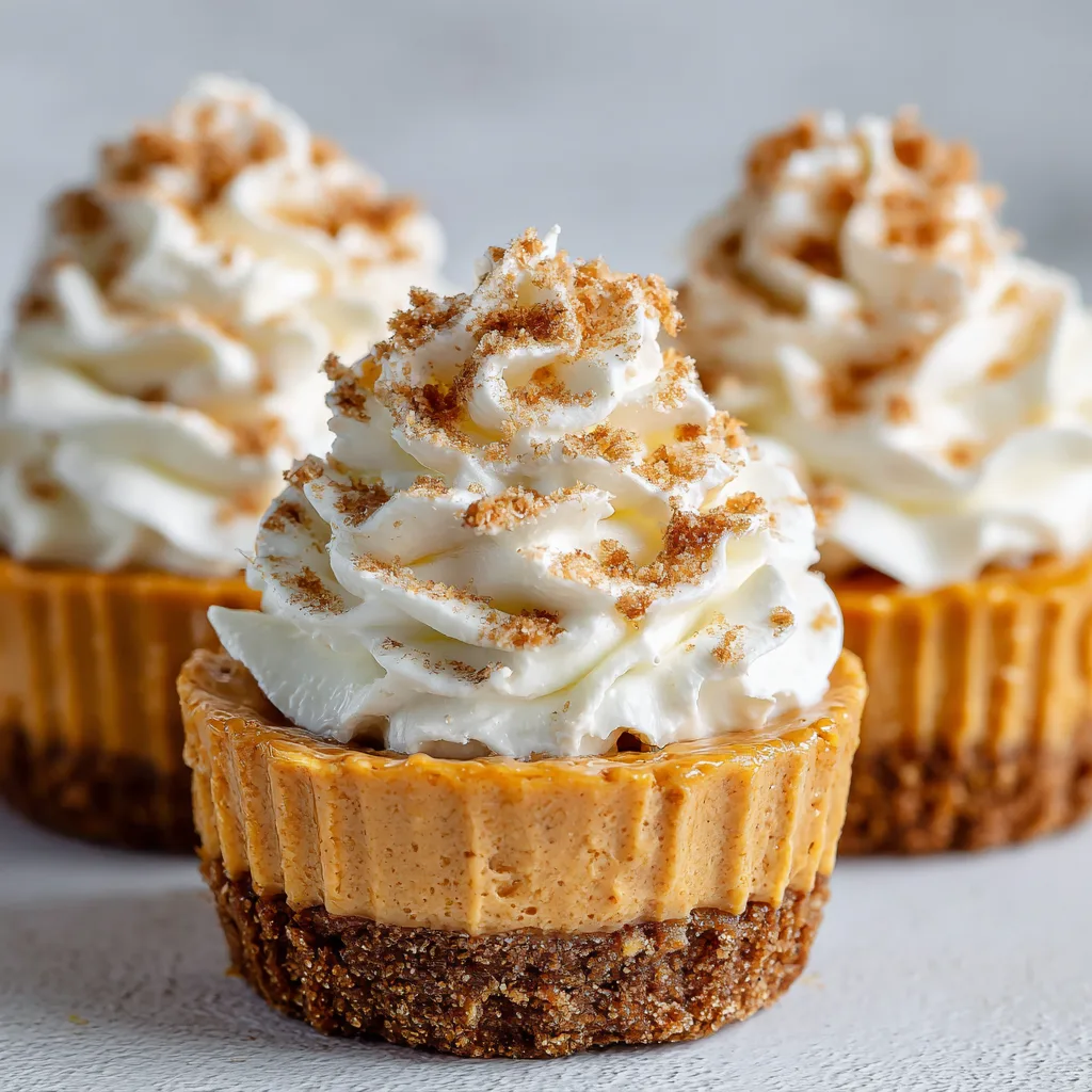 No-Bake Pumpkin Cheesecake Cups – Irresistibly Cozy & Creamy