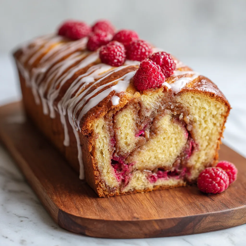 Raspberry Swirl Brioche Loaf