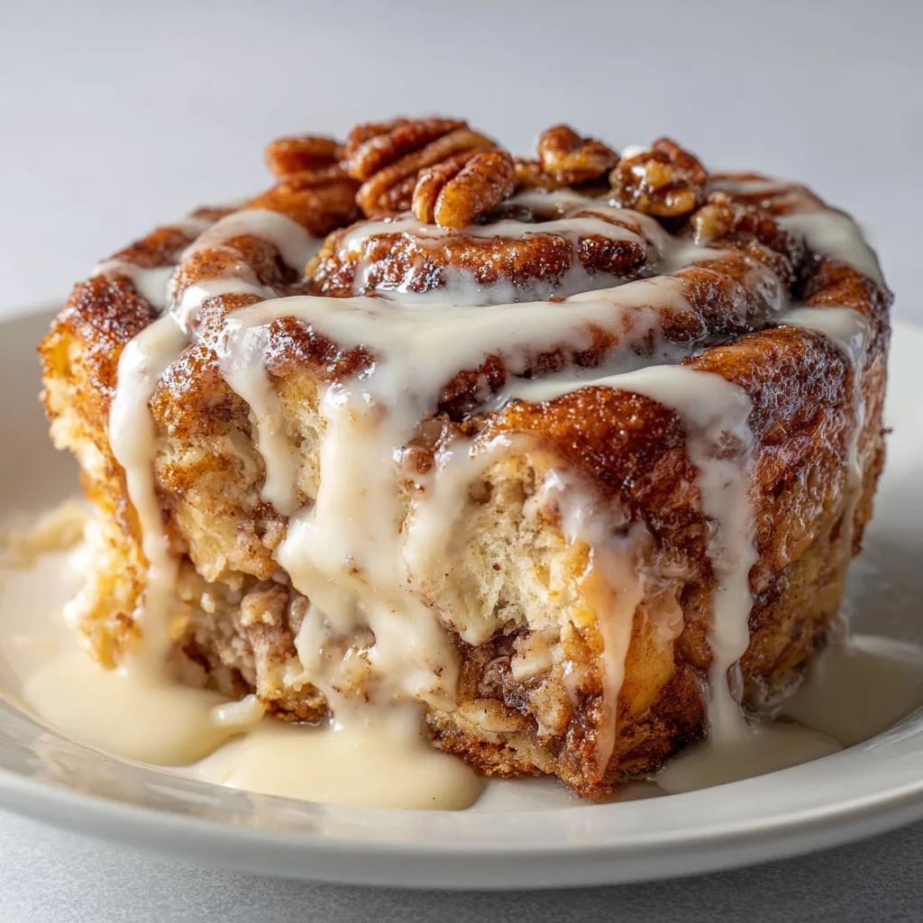 Slow Cooker Cinnamon Roll Casserole is my shortcut to weekend bliss. The first time I made