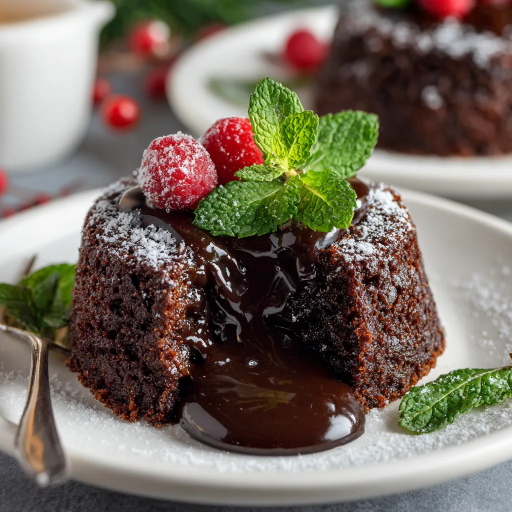 Slow Cooker Peppermint Lava Cake