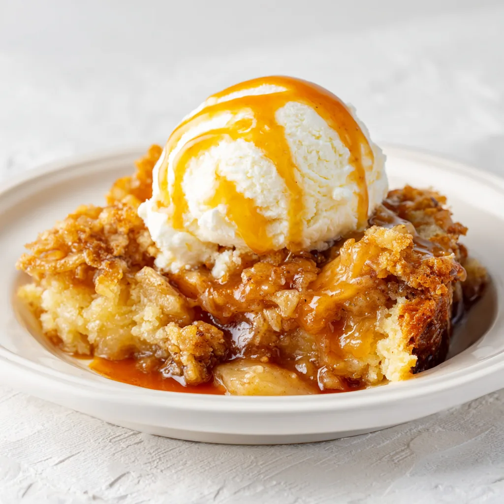 Slow Cooker Caramel Apple Dump Cake