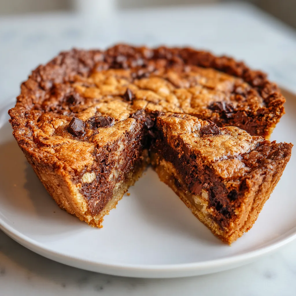 Nutella cookies pie