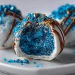 Decadent Blue Christmas Truffles | Holiday Dessert Recipe & Gift Idea