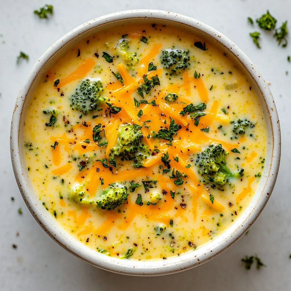 Creamy Cheesy Broccoli Cheddar Soup Recipe | Easy & Delicious Comfort Food