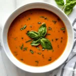 Classic Creamy Tomato Basil Soup Recipe | Smooth & Flavorful