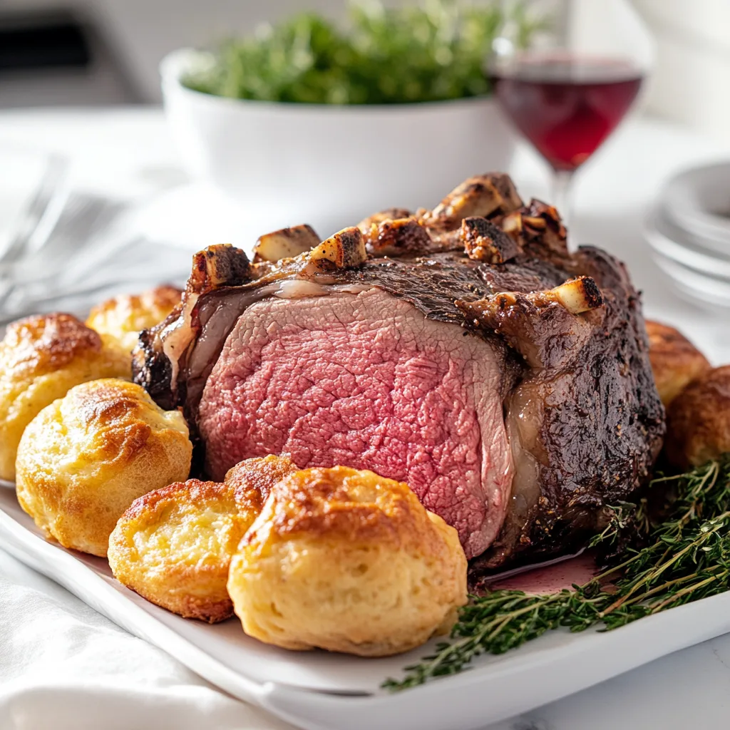 Classic Prime Rib with Yorkshire Pudding Recipe | Traditional Roast Dinner Guide
