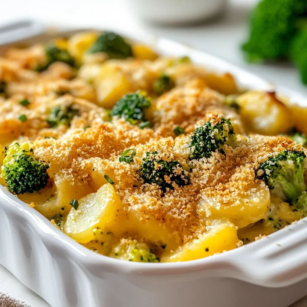 Creamy Vegan Potato Broccoli Casserole | Gluten-Free & Delicious Recipe