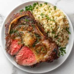 Garlic Butter Oven Prime Rib with Rice Recipe | Juicy & Flavorful Dinner Idea