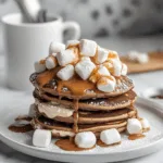 Delicious Hot Cocoa Pancakes with Marshmallows Recipe – Cozy Breakfast Treat