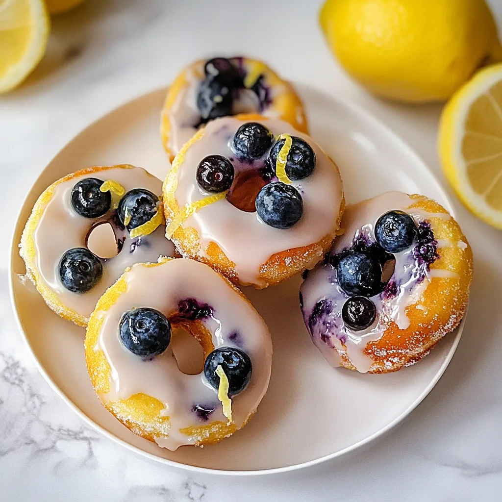 Lemon and Blueberry Crumpet Doughnuts Recipe | Delicious &amp; Easy Treats