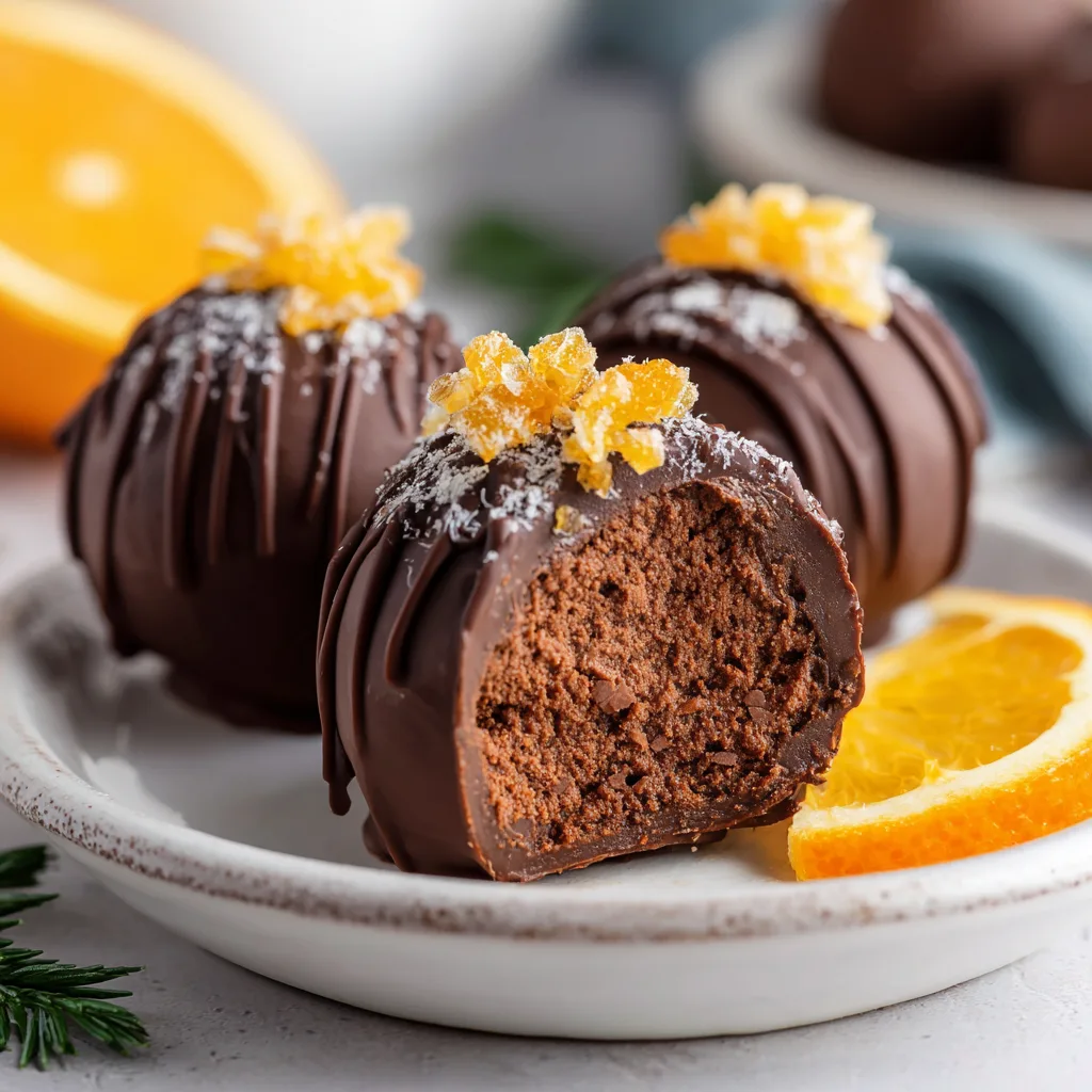 Decadent Orange Chocolate Christmas Truffles Recipe | Festive Holiday Treats