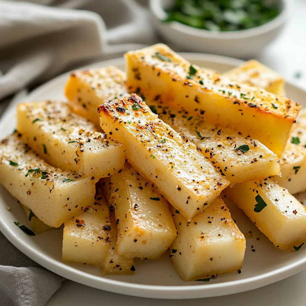Crispy Parmesan-Baked Parsnips Recipe | Easy Garlic Parmesan Side Dish