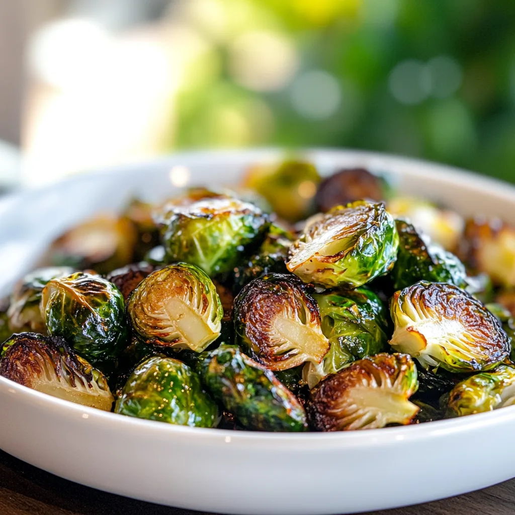 Crispy Roasted Brussels Sprouts Recipe – Easy & Delicious Side Dish