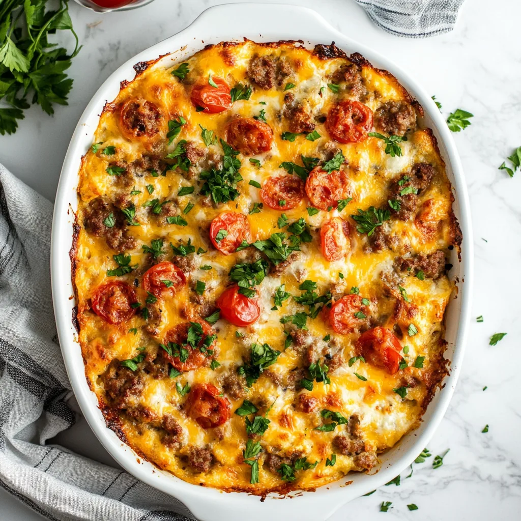 Hearty Sausage Breakfast Casserole Recipe | Easy & Delicious Morning Meal