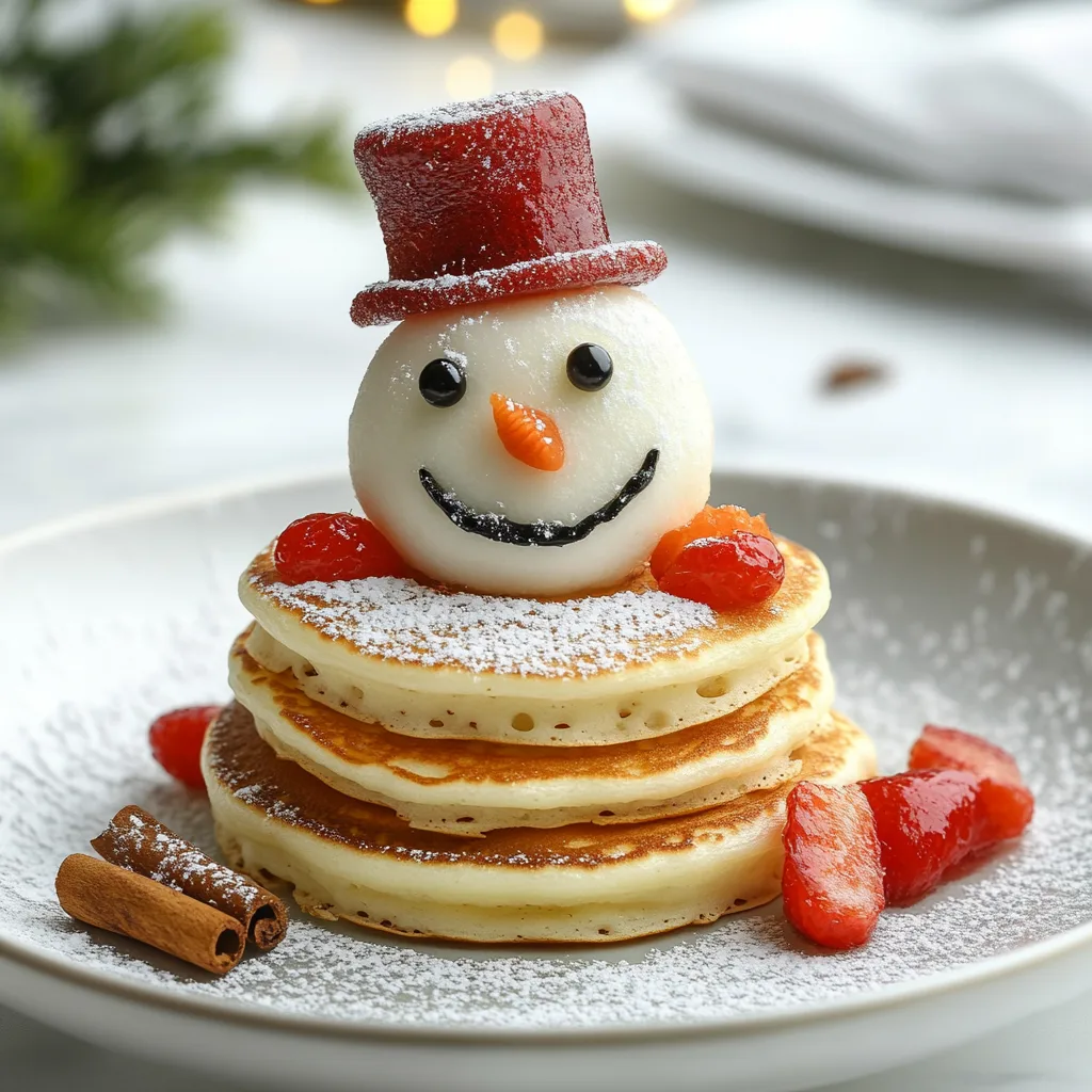 Fluffy Snowman Pancake Stack Recipe | Easy & Fun Winter Breakfast 3 Fluffy Snowman Pancake Stack Recipe | Easy & Fun Winter Breakfast