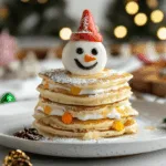 Fluffy Snowman Pancake Stack Recipe | Easy & Fun Winter Breakfast