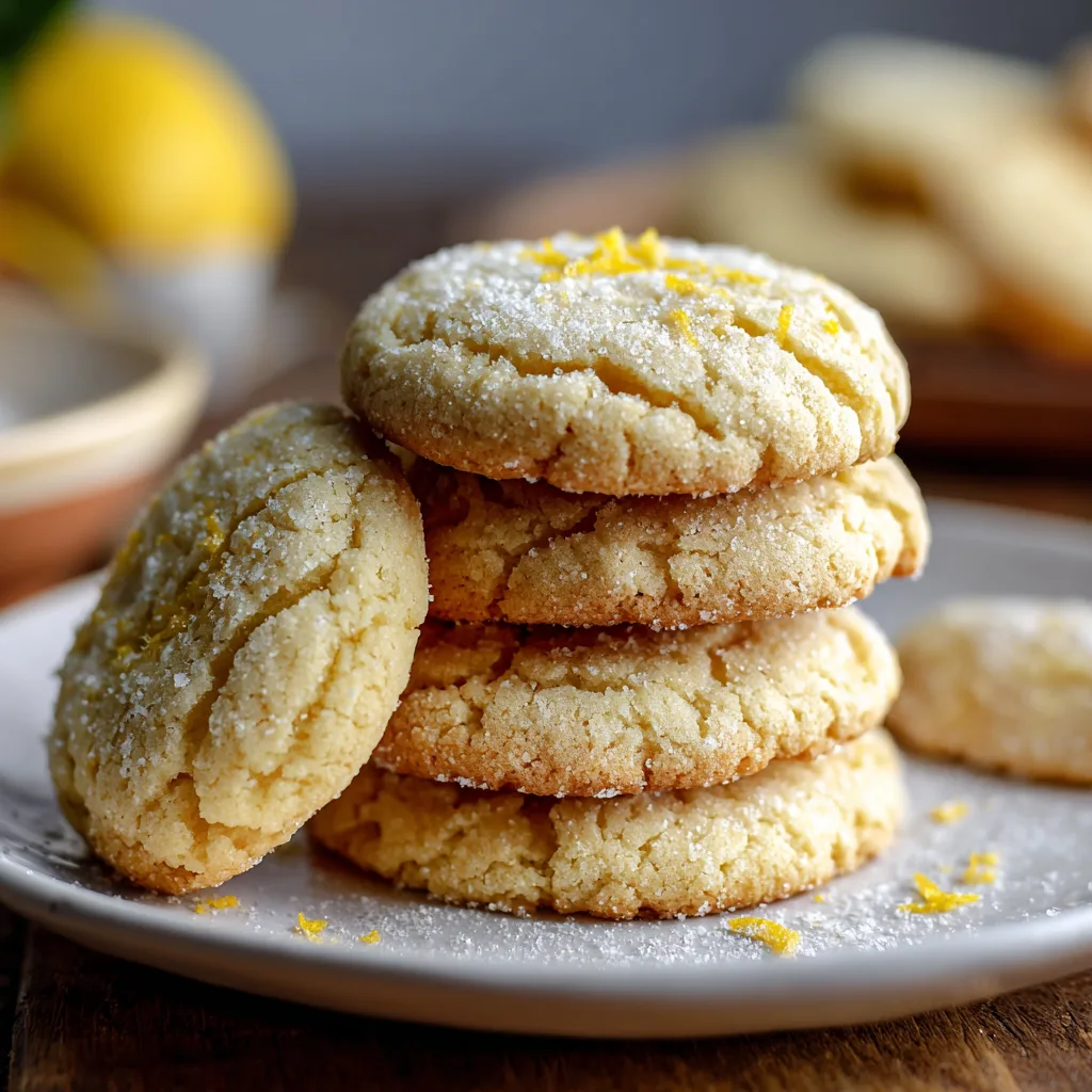 Soft & Chewy Lemon Cookies | Easy Homemade Zesty Lemon Cookie Recipe