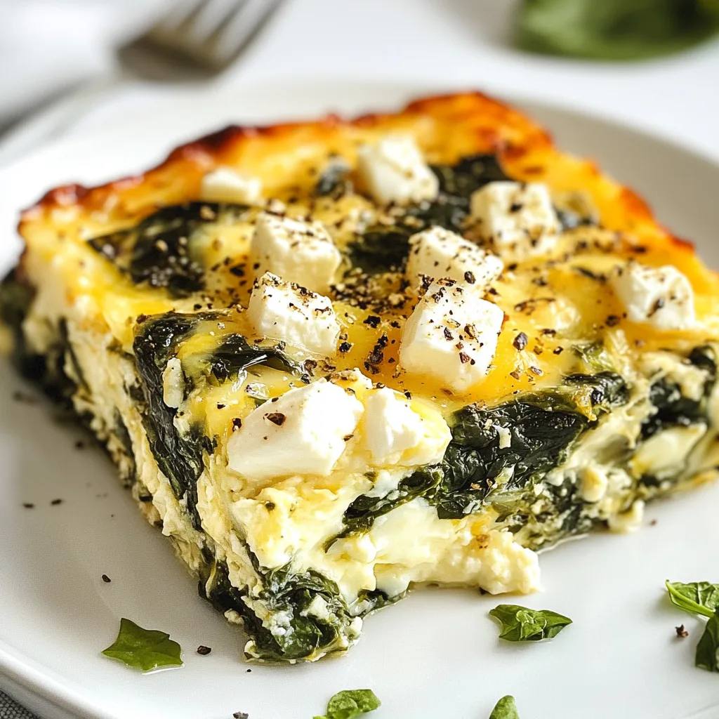 Delicious Spinach and Feta Egg Casserole Recipe | Easy & Healthy Breakfast