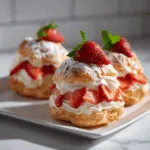 Delicious Strawberry Cream Puffs Recipe | Easy & Fluffy Strawberry Filled Treats