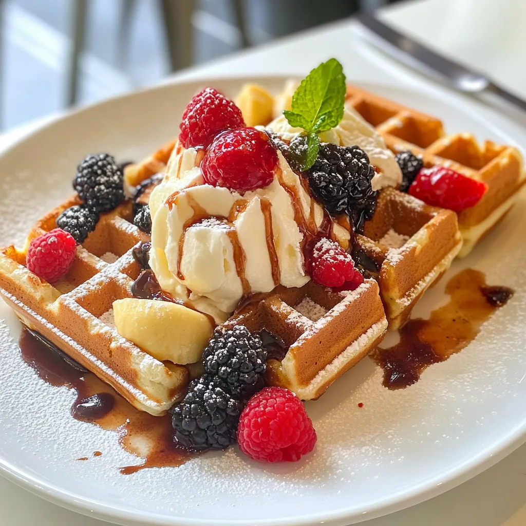 Delicious Waffle Bar Ideas | Customizable Waffle Bar Menu & Setup