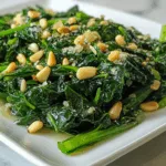 Winter Greens with Pine Nuts and Garlic Recipe | Healthy & Delicious Side Dish