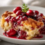 Dump & Bake Cranberry Cobbler - Cozy, Sweet & Irresistible