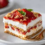 No-Bake Strawberry Cheesecake Lasagna
