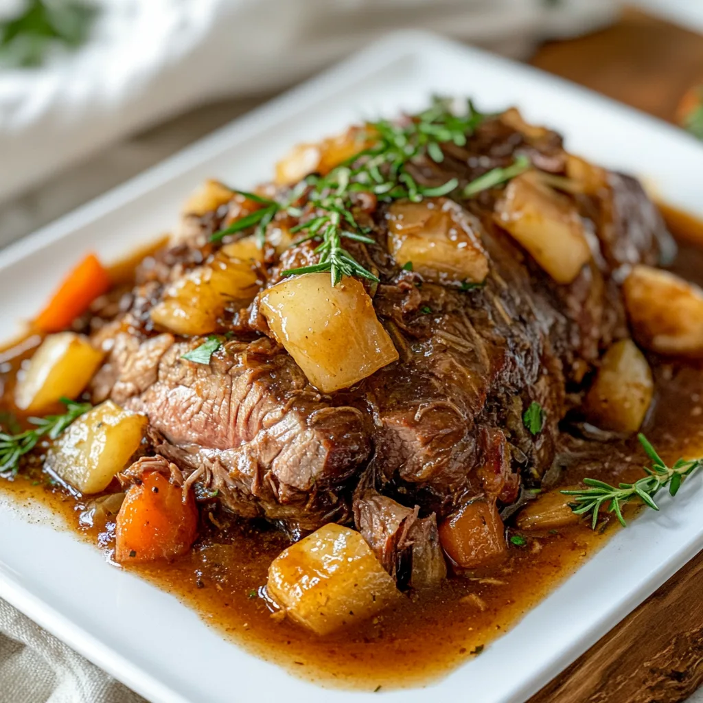 Tender Apple Cider Braised Beef Shoulder Recipe | Easy & Flavorful Dinner
