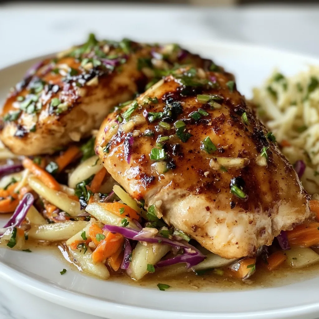 Apple Cider Chicken Recipe with Crisp Autumn Slaw | Healthy Fall Dinner Ideas