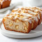 Delicious Baked Apple Fritter Donut Bread with Creamy Vanilla Icing Recipe