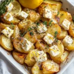 Crispy Baked Feta Potatoes with Fresh Lemon - Easy & Delicious Recipe