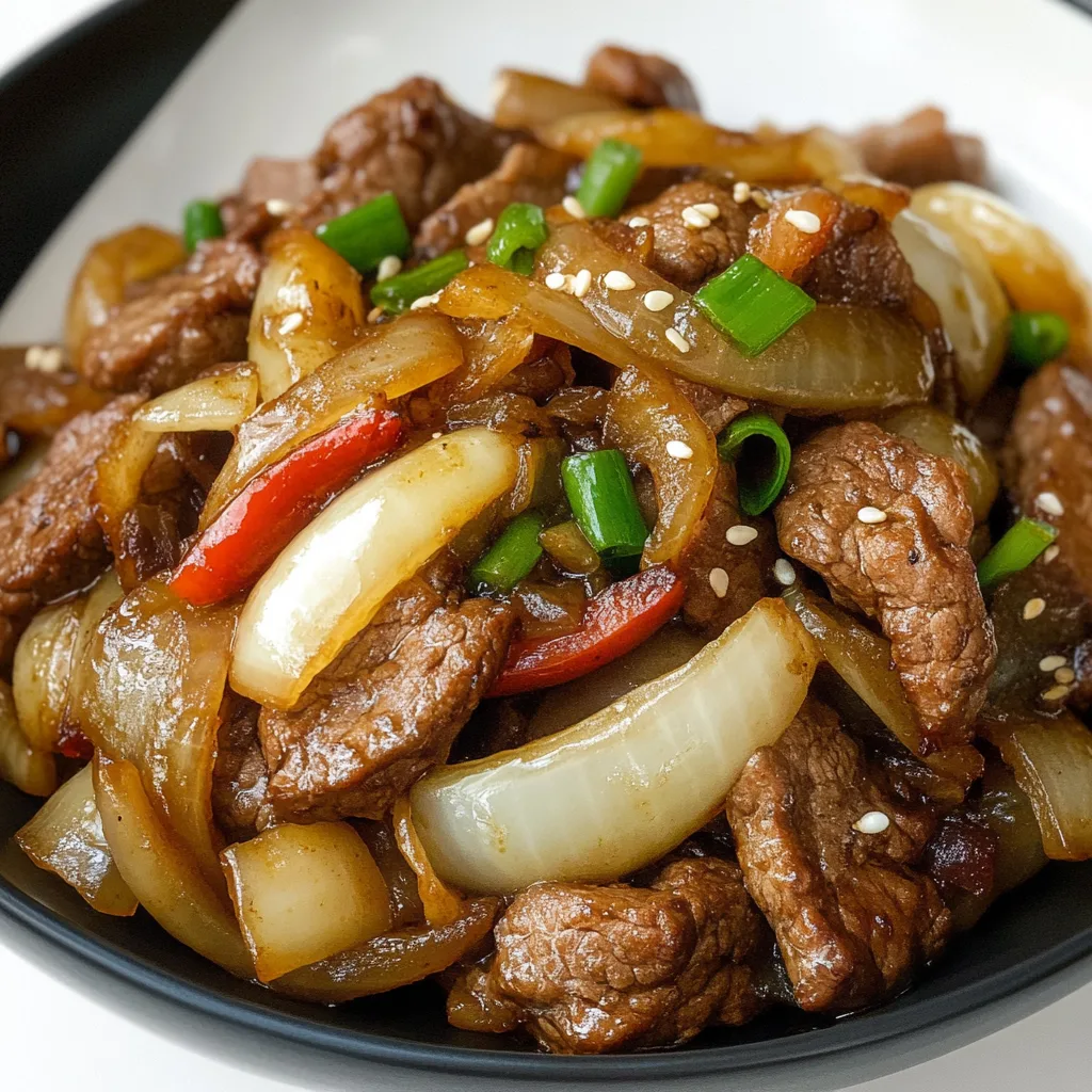 Delicious Beef and Onion Stir Fry Recipe | Easy & Quick Dinner Idea 3 Delicious Beef and Onion Stir Fry Recipe | Easy & Quick Dinner Idea