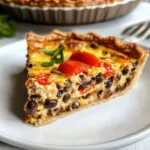 Delicious Black Bean & Pepper Jack Quiche Recipe | Easy & Flavorful Breakfast