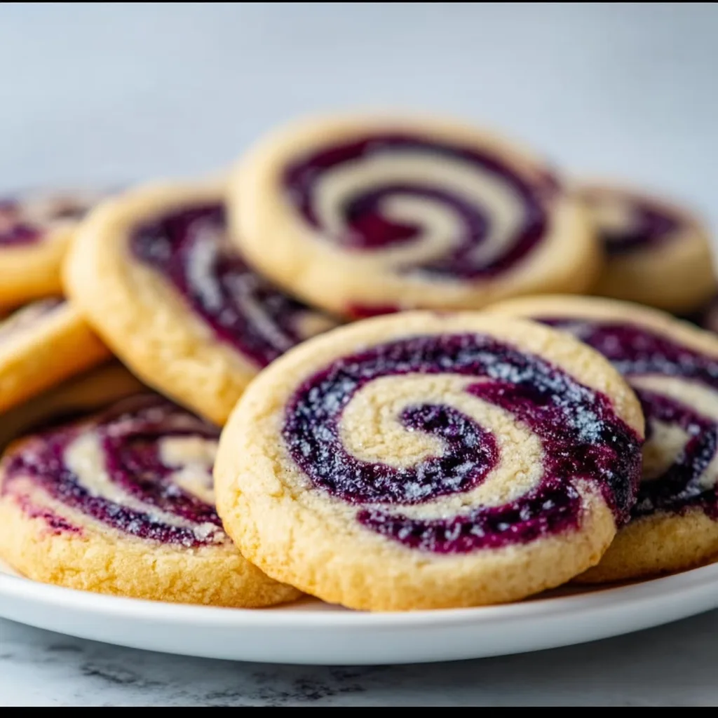 Delicious Blueberry Swirl Sugar Cookies Recipe | Sweet & Fruity Treats