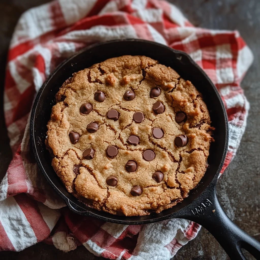 Irresistible Brown Butter Skillet Chocolate Chip Cookie Recipe | Gooey & Delicious