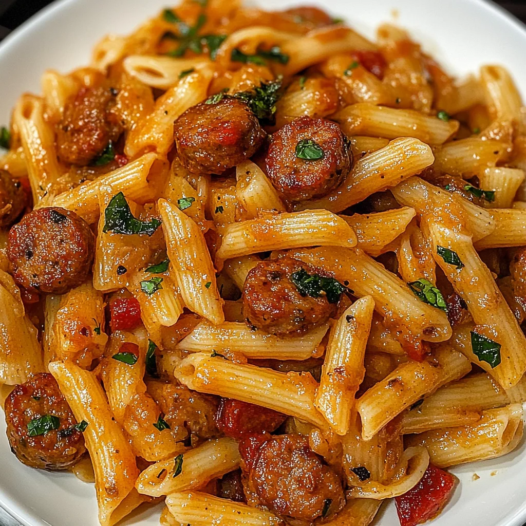 Delicious Cajun Sausage Pasta Recipe | Spicy & Easy Cajun Pasta Dish