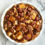 Delicious Caramel Pecan Bread Pudding with Salted Caramel Drizzle Recipe