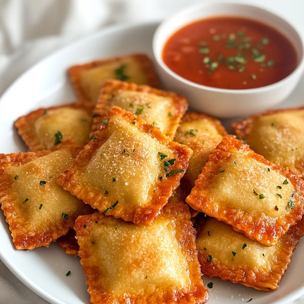 Delicious Cheese-Filled Toasted Ravioli Recipe | Crispy & Cheesy Appetizer