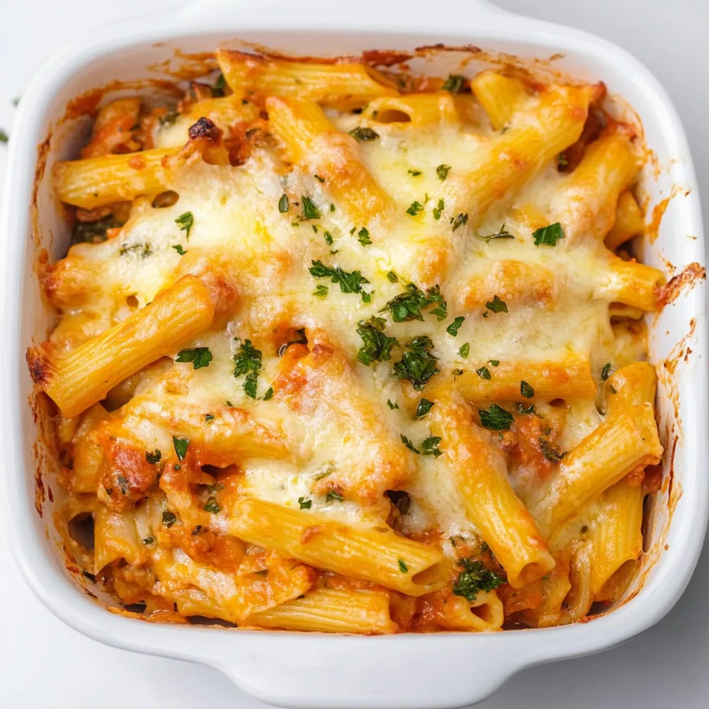 Cheesy Baked Mostaccioli Pasta Recipe – Easy & Delicious Comfort Food