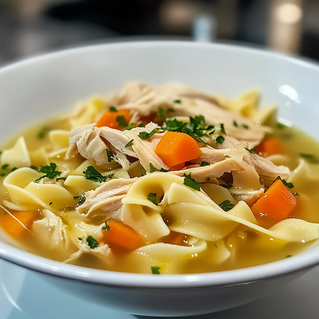 Easy Chicken Noodle Soup Recipe with Rotisserie Chicken | Quick & Delicious Meal